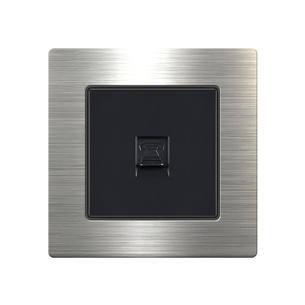 Stainless steel Switch W88-Telephone socket-Silver